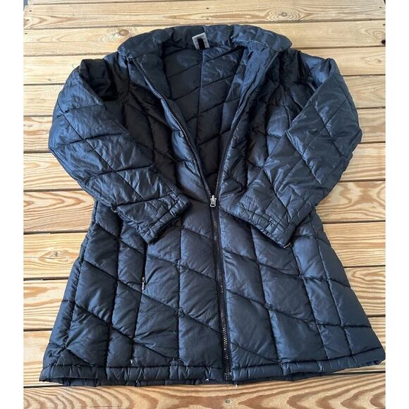 Patagonia Parka Puffer Coat Jacket Size Medium Women’s Black Quilted Down